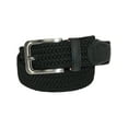 thumbnail image 1 of CTM®  Elastic Braided Stretch Belt with Silver Buckle (Men's Big & Tall), 1 of 3