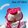 thumbnail image 1 of Bolso de peluche de Disney Lotso para muñeca, bolsa con cadena de oso Pooh, Lolita Dale, bolsa de teléfono de felpa, mochila ajustable para regalo de vacaciones, bolsa de maquillaje, 1 of 4