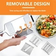 thumbnail image 6 of 4 in 1 Multifunctional Vegetable Slicer Set:Stainless Steel Vegetable Chopper,Grater and Slicer,Kitchen Food Slicer with 4 adjustable Blades for Cheese,Vegetables,Fruits (2 sets), 6 of 7