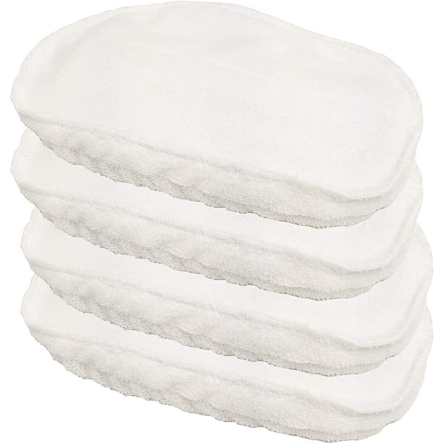 Hildbrandt Clean Co. 4 Steam Pocket Mop Pads Compatible Replacement Pad for Bissell Steam Mop model: 1867, 18677, 18671, 18674, 18675, 18676, 18678, 67L81, 90T1E, 90T1G, 18674, 31N1, And More