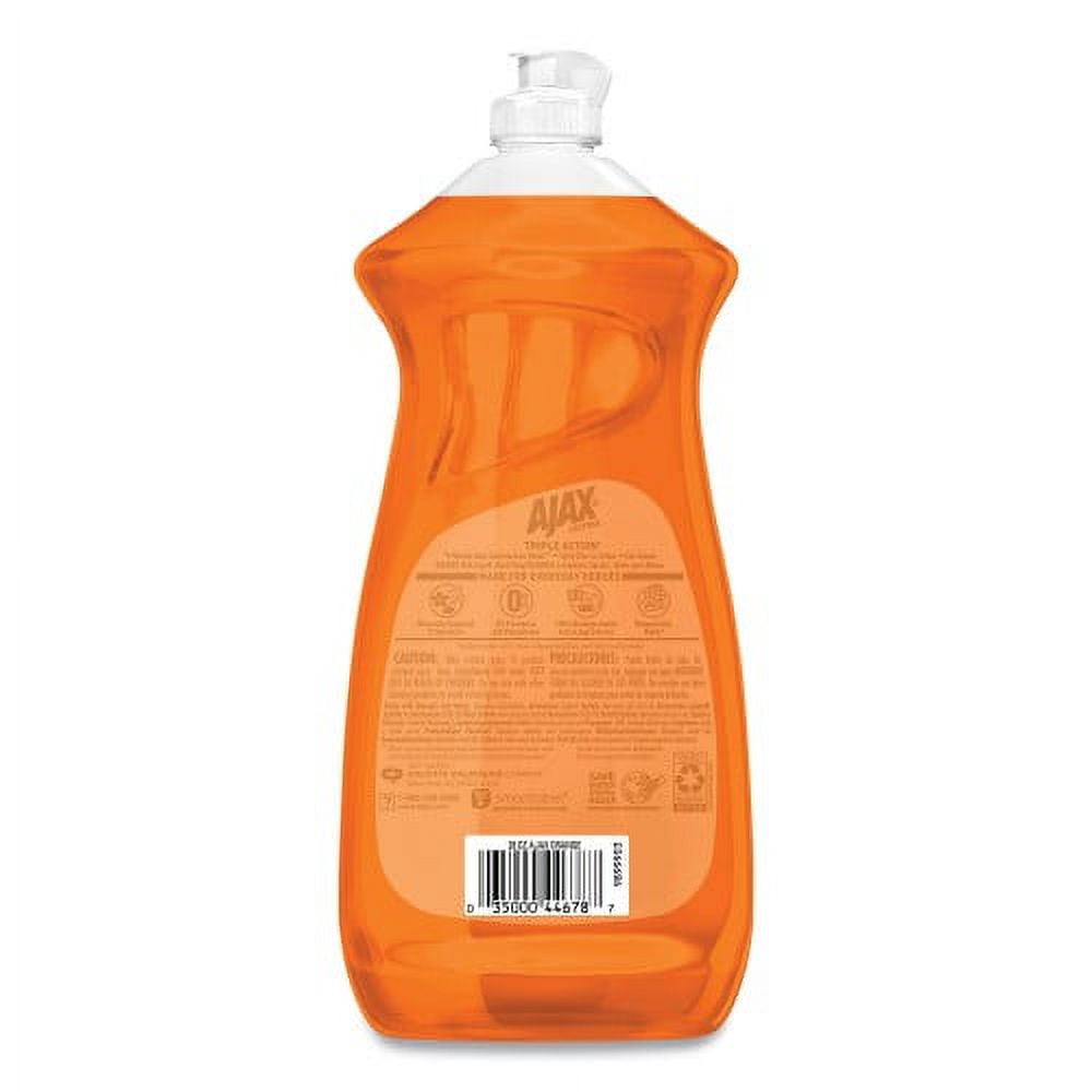Ajax Dish Detergent, Liquid, Orange Scent, 28 oz Bottle, 9/Carton, Each