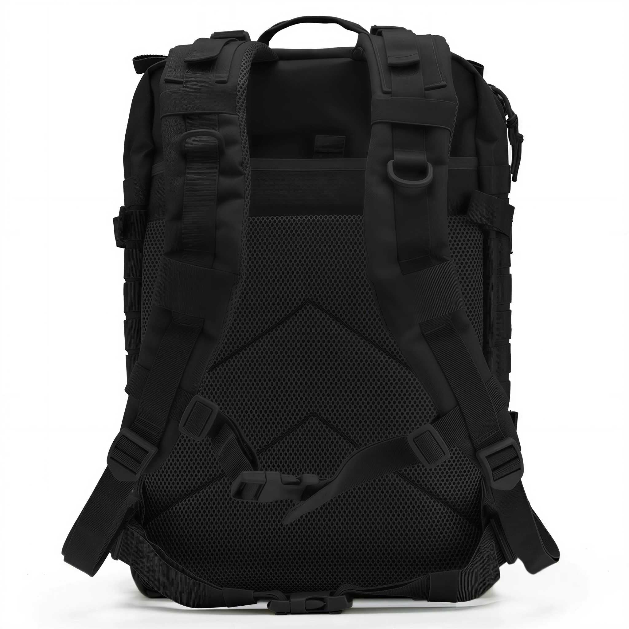 QT&QY 45L Molle Hiking Backpack for Men, Heavy-Duty 900D Outdoor Travel Daypack & Camping Work Bag