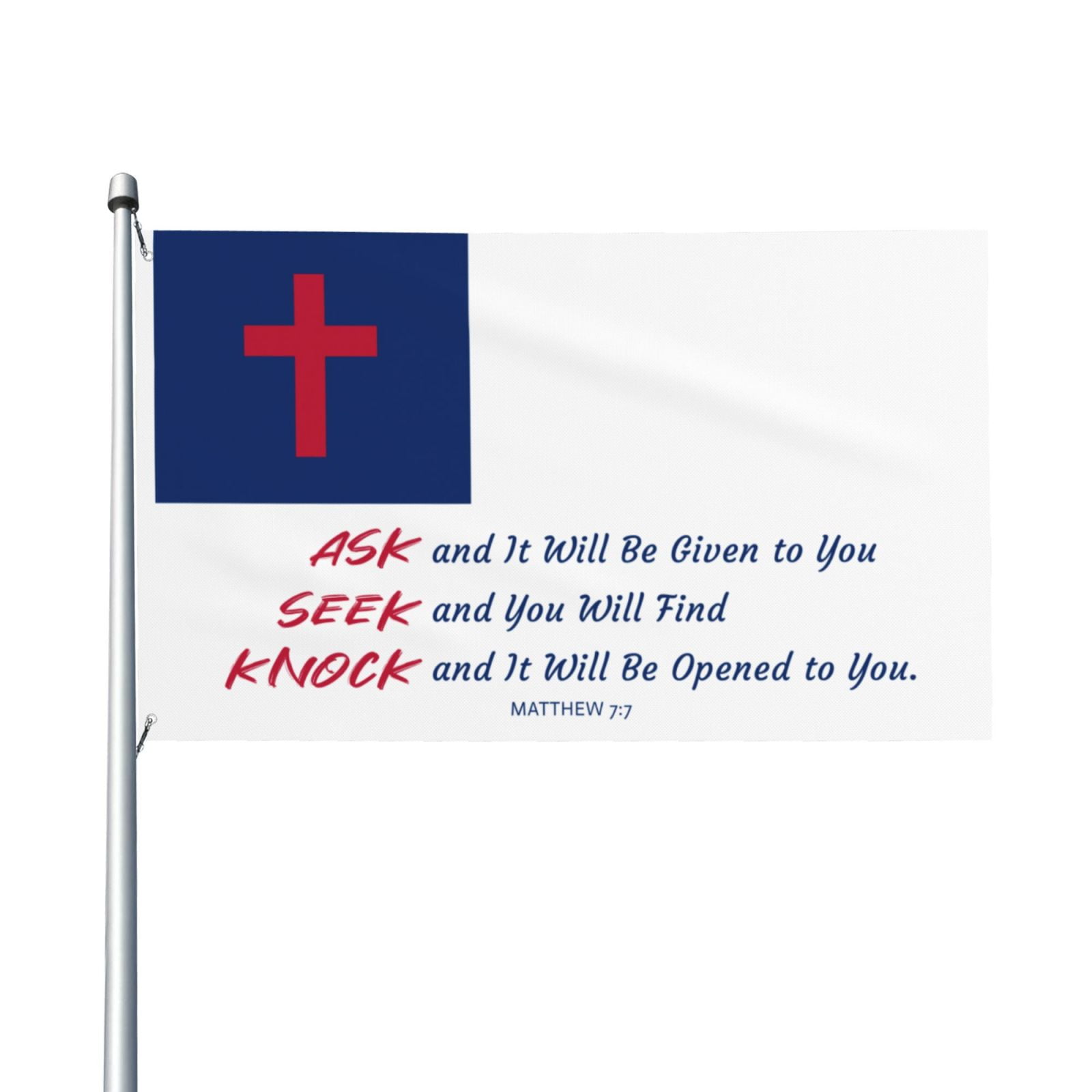 VIVACITE Christian Flag 3x5 Garden Decor Outdoor Patio Decor Front