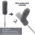 thumbnail image 4 of Extendable Dusters with Stainless Steel Telescoping Rod, Microfiber Dust Mop with Bendable Corner Broom, Effortlessly Removes Dust and Cobwebs, Extra Long, 4 of 5