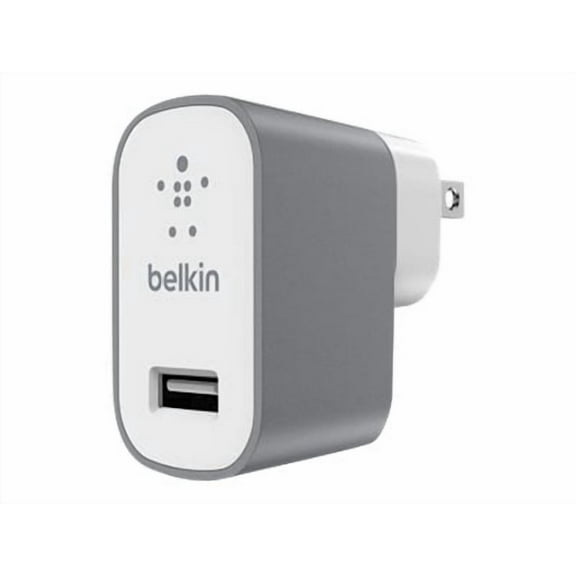 Belkin MIXIT™ Metallic 12W/2.4 Amp USB Home Charger, Gray