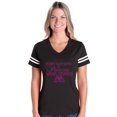 thumbnail image 1 of Womens Soccer This Princess Wears Sneakers Football V-Neck T-Shirt, 1 of 5