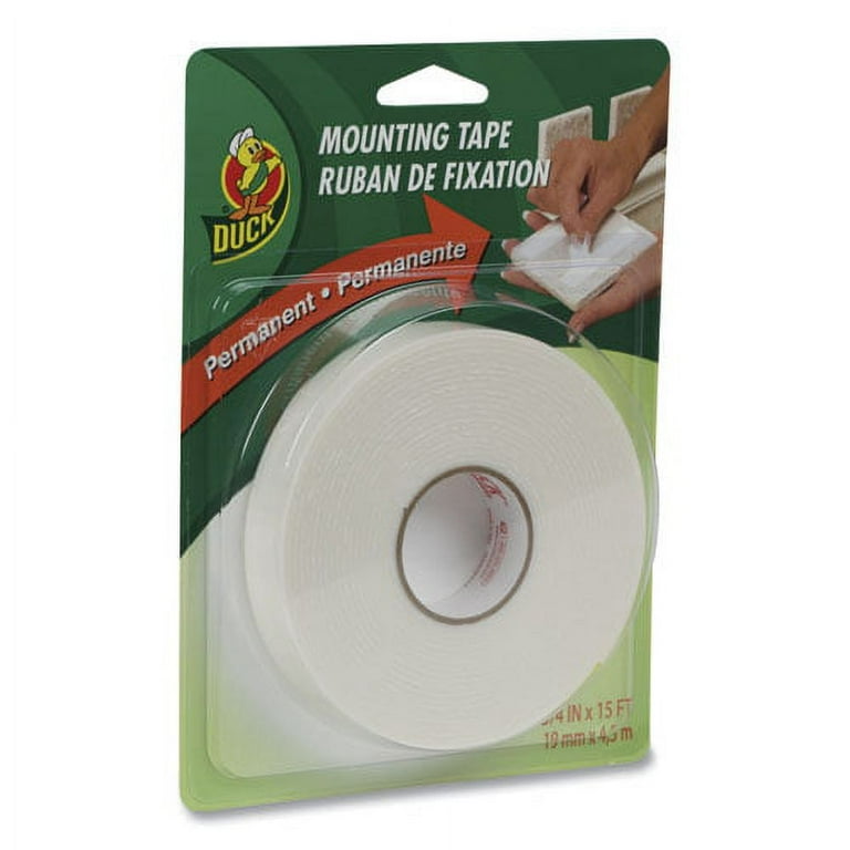 Double-Stick Foam Mounting Tape, Permanent, Holds Up to 2 lbs, 0.75 Double-Stick Foam Mounting Tape, Permanent, Holds Up to 2 lbs, 0.75