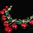 thumbnail image 6 of Besufy Women Jewelry Set,1 Set Vintage Red Cherry Fruit Jewelry Set Chic Bridal Necklace Earrings, 6 of 7