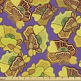 thumbnail image 1 of Botanical Upholstery Fabric by the Yard, Hand Drawn Flowers on Purple Backdrop Abstract Field of Poppies Summer Season, Decorative Fabric for DIY and Home Accents, Multicolor by Ambesonne, 1 of 5