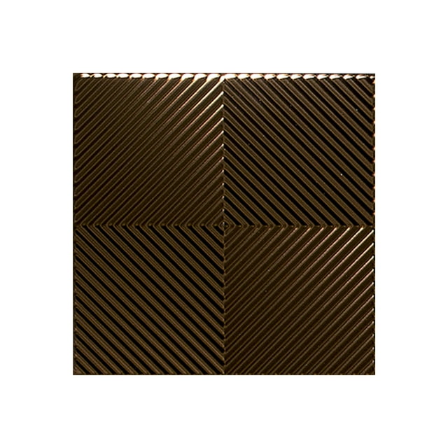 FASÄDE Easy Installation Quattro Oil Rubbed Bronze Wall Panel Sample (12" X 12" Sample)