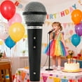 thumbnail image 3 of Party Props, Fake Microphone Toy Prop Simulation Performance Mic for Kids Party Birthday Event Stage Play Role-Playing Activities Decorations, 3 of 6