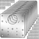 thumbnail image 1 of 10pcs Cabinet Hinge Repair Plate Kit With Holes Flat Fixing Brackets - WEI KE, 1 of 5