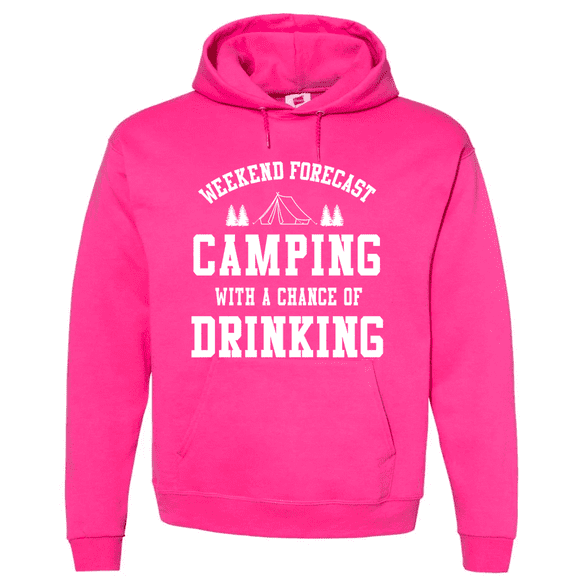 Funny Drinking Camping Hoodie Sweatshirt Clothing Accessories Gifts Mens