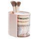 thumbnail image 1 of Elegant Makeup Brush and Puff Storage Box Multipurpose Cosmetics Organizers Home Accessory for Trendy Women Ladies White, 1 of 4