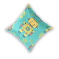 thumbnail image 2 of Yellow Robots Gears Cartoon Throw Pillow Covers Pillowcases 18 x 18 Inch Home Decor 2 Packs for Bedroom Sofa, 2 of 6