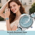 thumbnail image 2 of Watch for Woman Minimalist Diamond-Accented Watch with Quartz Movement, Waterproof Watch with Stainless Steel Strap for Woman Perfect Gift, 2 of 7