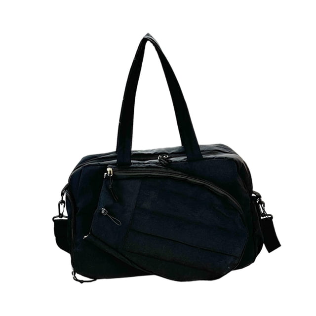 Bolsa de tenis, bolso deportivo, bolso de noche, bolso de fin de semana, organizador espacioso, portátil Negro