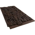thumbnail image 4 of Ekena Millwork 45 3/4"W x 24 1/2"H x 1 1/4"D Canyon Ridge Stacked Stone, EverStone Faux Stone Siding Panel, Deep Creek, 4 of 9