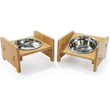 YY FOREYY Set of 2 Raised Pet Bowls for Dogs...