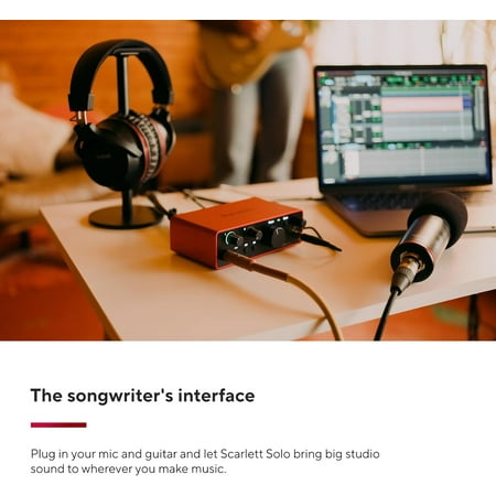 Focusrite フォーカスライト Scarlett solo (4th Gen) 2in 2out オーディオインターフェース