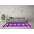 thumbnail image 3 of Ahgly Company Indoor Rectangle Abstract Purple Modern Area Rugs, 2' x 4', 3 of 4