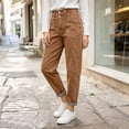 thumbnail image 5 of Womens Stretchy Mid Rise Barrel Pants Vintage Baggy Pants with Pockets for Trendy Y2k Daily Casual Outfits, 5 of 7