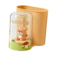 thumbnail image 4 of CarpNettore Cartoon Toothbrush Holder Cute Toothpaste Storage Box Rinsing Cup Stand for Home Orange, 4 of 9