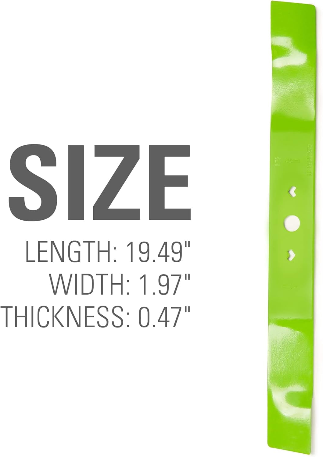Greenworks Replacement Lawn Mower Blade (20" Mowers : MO48L4210, MO48L4212, MO48L4210-D)