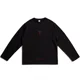 thumbnail image 3 of Camisetas holgadas estampadas de algodón 100 % para hombre, ropa negra para hombre, manga larga, ropa de calle de alta calidad, estilo emo, Y2k, talla S, oferta, 3 of 5