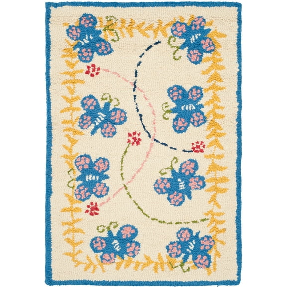 SAFAVIEH Kids [TODO] Area Rug, Ivory/Blue, 2' x 3'