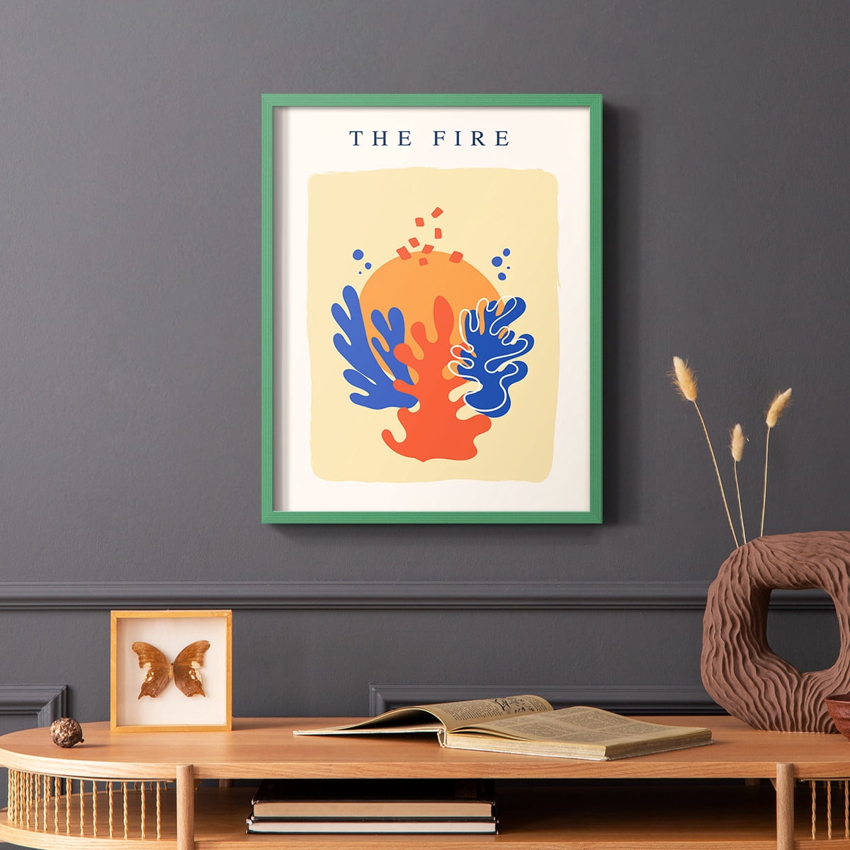 Matisse CCCXVI in Green Solid Wood 8 x 10 Framed Print