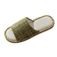thumbnail image 2 of Xucatan Women's Linen Slip-On Shoes, Breathable Casual Flats with Flower Print, Comfortable Thick Sole Walking Shoes for Women, Cute House & Outdoor Shoes Gift, 2 of 3
