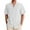 BO41-White, variant on Lumtrix Mens Shirt Guayabera Cuban Short Sleeve Button Down Cotton Summer Beach Solid Color Shirts with Pocket Dark Blue 5XL