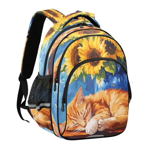 YAZAOO Backpack Fashio Sunflower Dreams Pattern Suitable Schoolbag Traveling Bag
