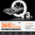 thumbnail image 5 of TORRAS Flagship Q3 Air for iPhone 17 Pro Max Case,Visible Airbag Drop Protection,Hardcore Air Cushion Tech ,Mil-Grade Protection,Fit for MagSafe,360 Rotating Stand Case ,6.9" ,Shadow Black, 5 of 9
