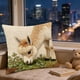 thumbnail image 4 of Funda de almohada con efecto 3D | Bonita funda de almohada bordada, 100 % algodón, suave y cómoda, ideal para decorar el hogar, dormitorio, sala de estar, decoración con, 4 of 6