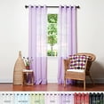 thumbnail image 1 of Quality Home Sheer 2 Panel Curtain Set 108" Length, 1 of 5