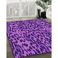 thumbnail image 3 of Ahgly Company Machine Washable Indoor Rectangle Transitional Bright Purple Area Rugs, 3' x 5', 3 of 7