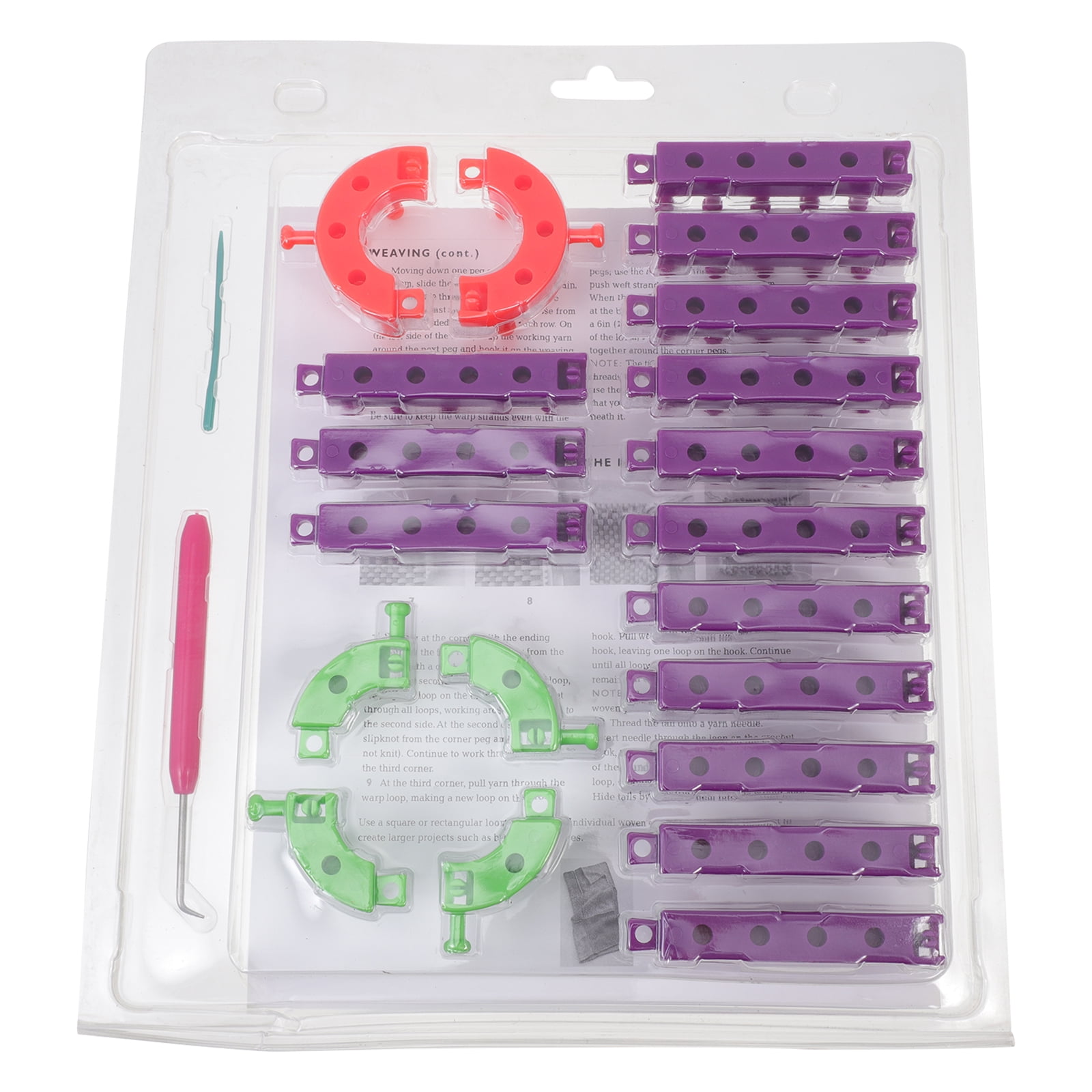 FRCOLOR 2 Sets of Handicraft Weaving Tool Durable Knitting DIY Weaving Supplies