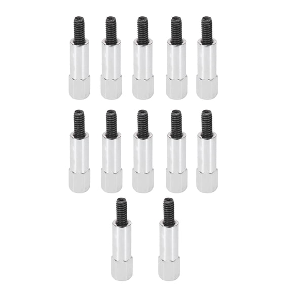 12pcs G1/4-20 Chrome Valve Cover Bolts for Chevy 283 305 327 350 383 Engines