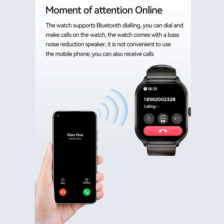 Smart Watch Inch Wireless Call Smart Watch Fitness Watch with