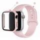 thumbnail image 1 of Correa de Silicona con Funda Protectora de Cristal para Apple Watch, Compatible con Todas las Series, 1 of 4