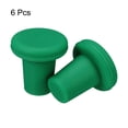 thumbnail image 2 of Uxcell T-shaped Reusable Silicone Wine Bottle Stoppers Caps Green 6 Pack, 2 of 5