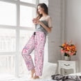 thumbnail image 5 of Picia pink bows Pattern Womens Soft Woven Cotton Elastic Waistband Sleep Pajama Pant Lounge Sleep Pant With Pockets And Drawstring-XX-Large, 5 of 6