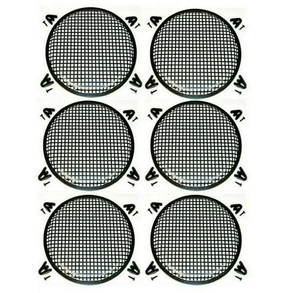 6 Absolute 15" Subwoofer Speaker Metal Mesh Cover Waffle Grille Protect Guard DJ Car Audio