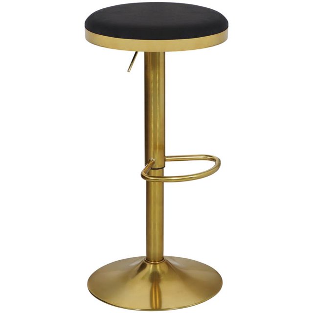 Meridian Furniture Brody Black Velvet Adjustable Stool