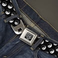 thumbnail image 2 of Buckle-Down Belt, Seatbelt Buckle Belt, Yin Yang Monogram Black White, Youth 22 to 32 Inches, 2 of 9