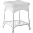 thumbnail image 5 of Jeco 3 Piece Wicker Conversation Set in White with Blue Cushions, 5 of 7