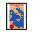 thumbnail image 3 of Marcevaggi SA International Sea and Land Transport, 1935. Framed Vintage Travel Poster, 3 of 11
