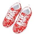 thumbnail image 3 of Pzuqiu Youth Girls Shoes Red Snowflake Christmas Lightweight Soft Green Running Sneakers for Big Kids Schoollndoor Dance Tennis Shoes Size 13, 3 of 5